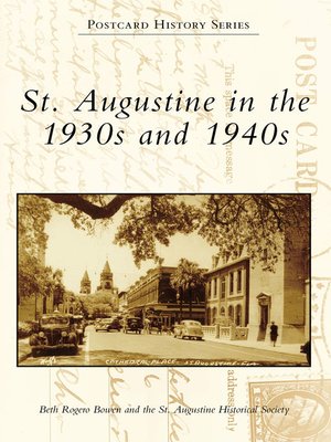 cover image of St. Augustine in the 1930s and 1940s